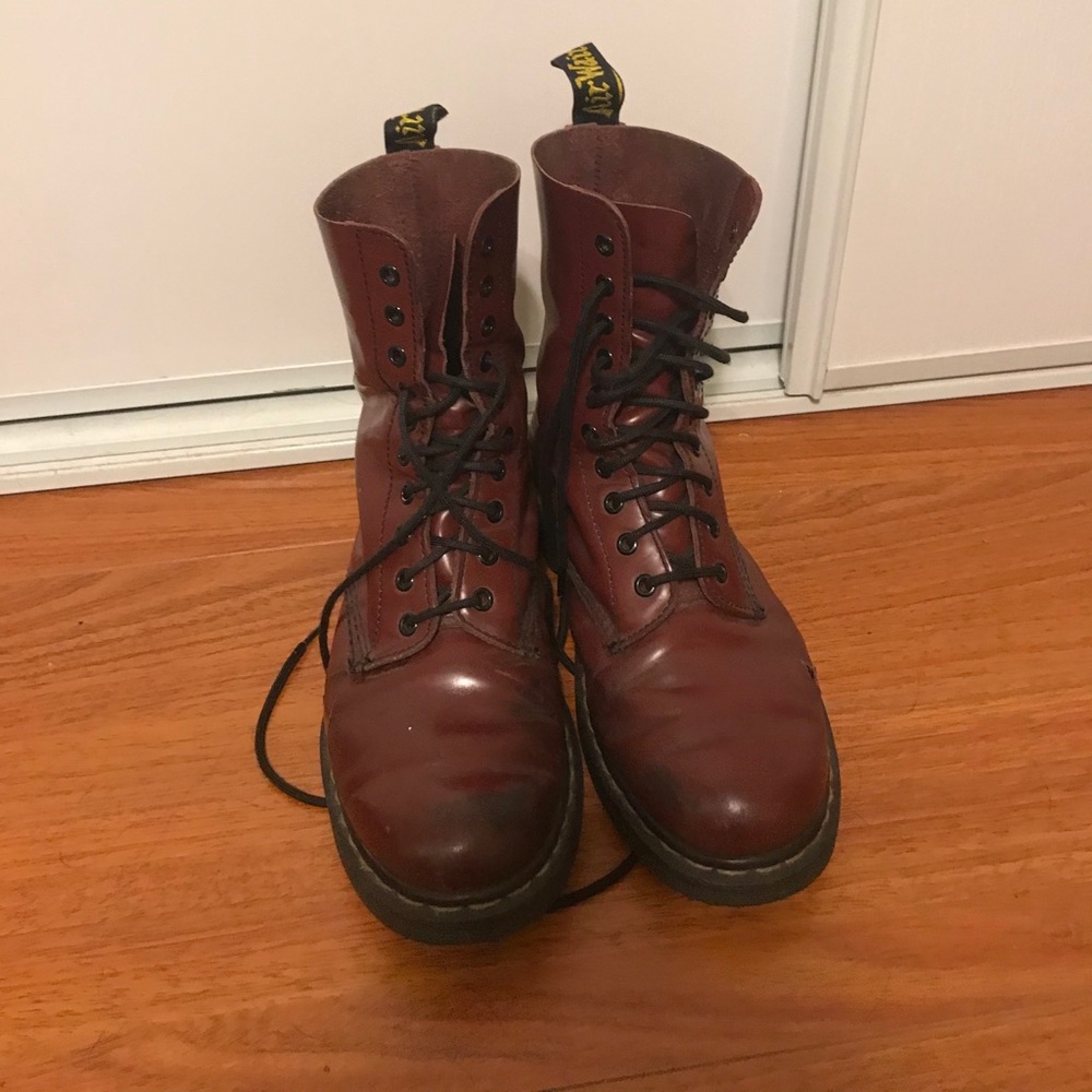 Vintage Dr. Martens Dark Red / Oxblood Size 9.5
